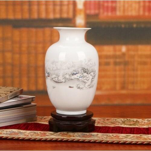 Jingdezhen ceramics factory wholesale pastel snow figure small gourd vase Home Furnishing bar decoration
