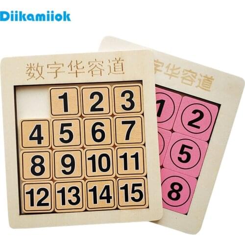 Sale Kids Wooden Puzzle Jigsaw Digital Maze Reasoning Game Toys for Children Logical Thinking Training Educational Learning Toy