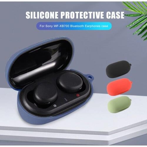 For Sony WF-XB700 Earphones Case Silicone Comfortable Anti-shock Headset Protective Cover Shell Bluetooth Earplugs Accessories