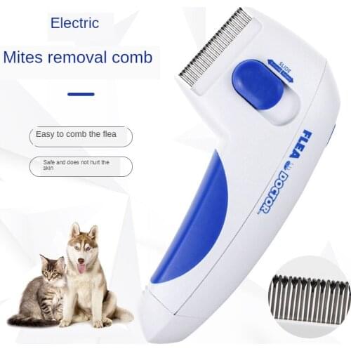Pet Electric Flea Comb Cat Dog Comb for Fleas Ticks Grooming Removal Tools Automatic Kill Lice Electric Head Brush Pets products