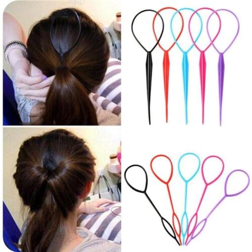 2pcs Ponytail Hair Styling Tools Plastic Hair Twister Hair Tail Clip Braider Maker Professional Braiding Hair Hair Styling Tools