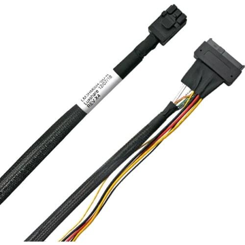 PCIe SFF 8643 to U.2 SFF 8639 Mini SAS Cable 80cm Length