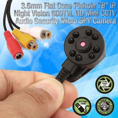 CCTV 1/3 Sony CCD 1000TVL 3.6mm wider angle 8pcs IR LED D/N 90degree wide Lens Mini HD Security Surveillance Camera