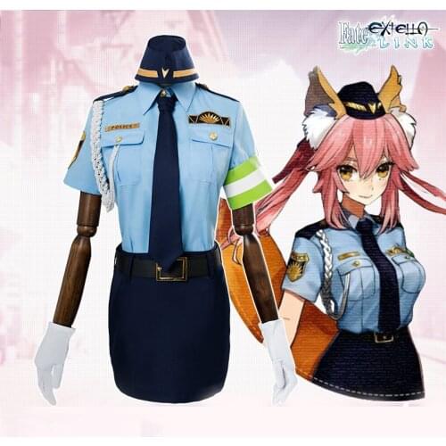 Fate/Extella FGO Tamamo no Mae Tamamo no Mae cosplay costume Policewoman costume