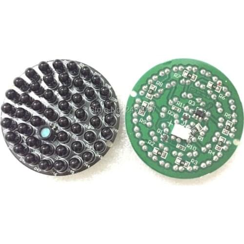 Lihmsek 10pcs Visible 850nm 48pcs Black white IR LEDs Light Board IR Infrared board For CCTV IR Illuminator Lamp, Free Shipping