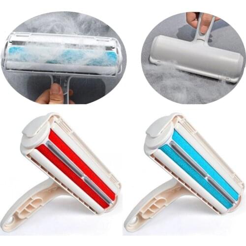 Reusable Pet Hair Remover Roller Dog Cat Hair Cleaning Brush Removing Animal Bird Rabbit Hair From Dust Cleaning Furniture Brush