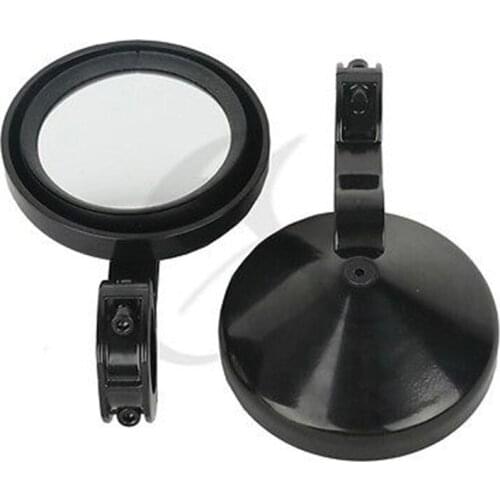 Motorcycle 1.75" Mirrors Round 5" For Polaris RZR Ranger UTV Sand Golf Car TC