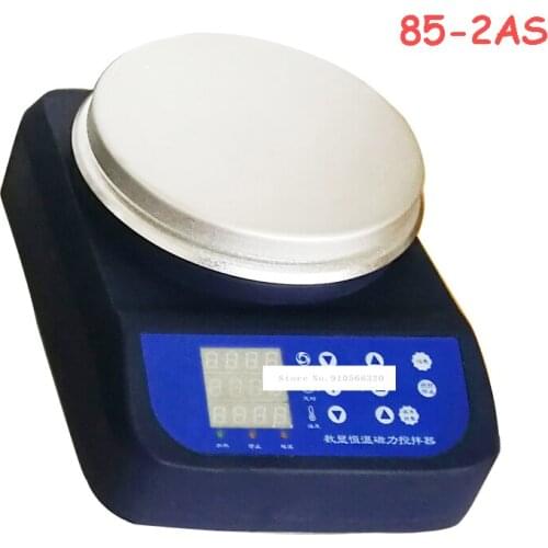 85-2AS New Digital Display Magnetic Heating Stirrer Lab Magnetic Stirrer Laboratory Thermostatic Magnetic Stirrer 110V/220V 20W