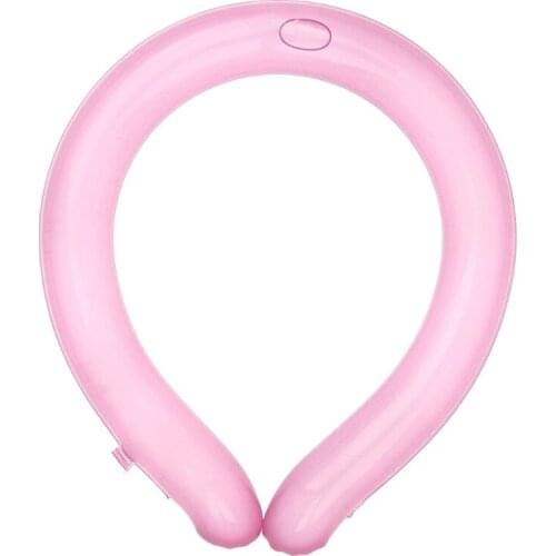 Neck Cooling Tube Summer Cooling Products Cooling Neck Wraps Hands Free Cold Gel Ice Pack Reusable Neck Cooler Wearable