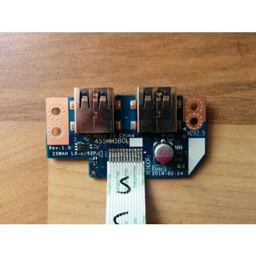 WZSM Original USB Board with cable For Acer Aspire E5-521 E5-571 USB Board LS-B162P Tested well