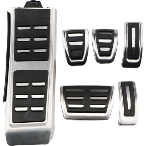 Pedals Fit For Audi A4 B8 A6 A7 A8 S4 RS4,A5 S5 RS5 8T,Q5 SQ5 8R Fuel Brake Footrest Pedal Cover Auto Accessories