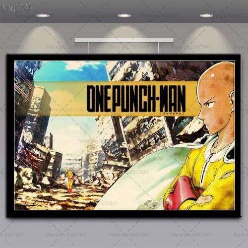 Posters and Prints One Punch Man Hot Anime Wall Art Poster Canvas Painting Pictures for Home Decoration