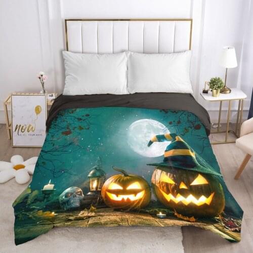 Cartoon Hallowmas Childrens Duvet cover Quilt/Blanket/Comfortable Case Bedding for kids baby boy girls 140x200 for Home ash