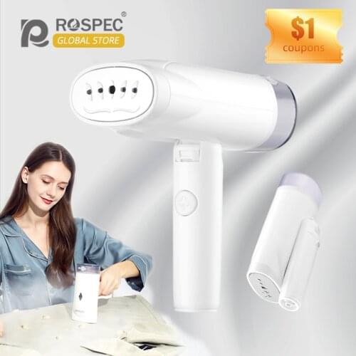 ROSPEC Protable Garment Steamer Foldable Handheld Steam Ironing Machine Iron Clothes Steam Cleaner Travel Steamer Iron Traveling