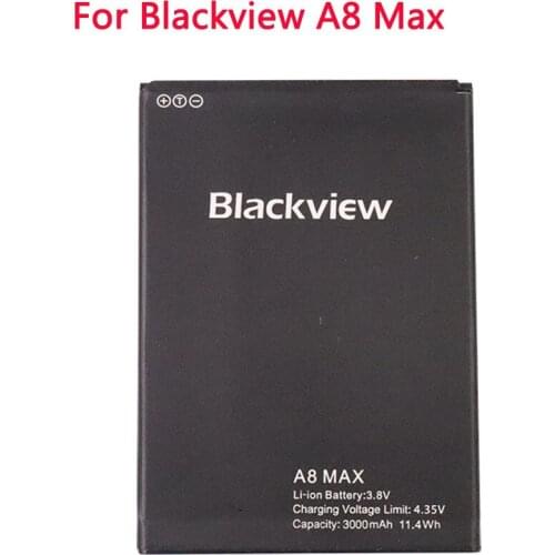 3000mAh New Original Blackview A8 Max Li-ion Backup Battery Backup Replacement Accessory Accumulators For Blackview A8 Max