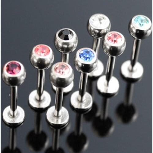 The Latest Fashion Body Piercing 10 A Bag of Suit Lip Nail Piercing Jewelry Ear Bone Nail Stud Earrings