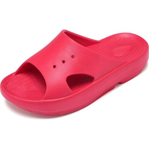 Womens Slippers Shoes Men Casual Comfy Solid Platform Slides Couples Home Bathroom Shower Men Boys Non-slip Slippers Pool Shoes