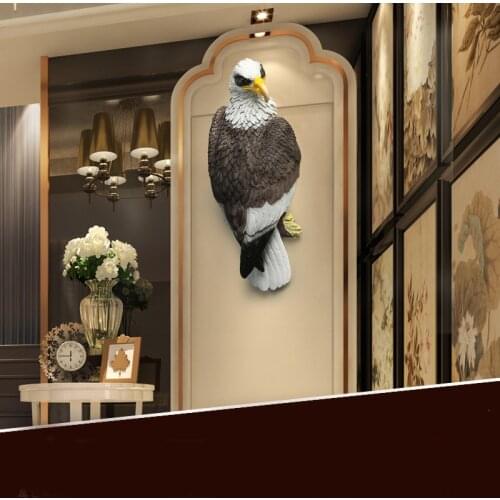 Resin eagle Home Decoration Animal Wildlife Sculpture Figurines Gift Crafts Home Decor Crafts Wooden Statue Sculpture