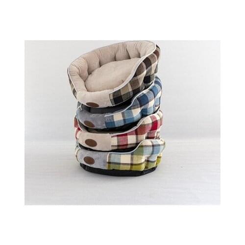 Pet Supplies Warm Winter Dog Kennel Fabric Lattice High-Back Cat Kennel Creative Pet Kennel Removable and Washable Kennel