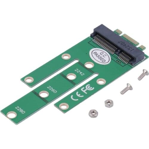 1Pcs NGFF M2 B SATA-Based Solid State Drives to MSATA Adapter Converter Card for Windows Drop Shipping
