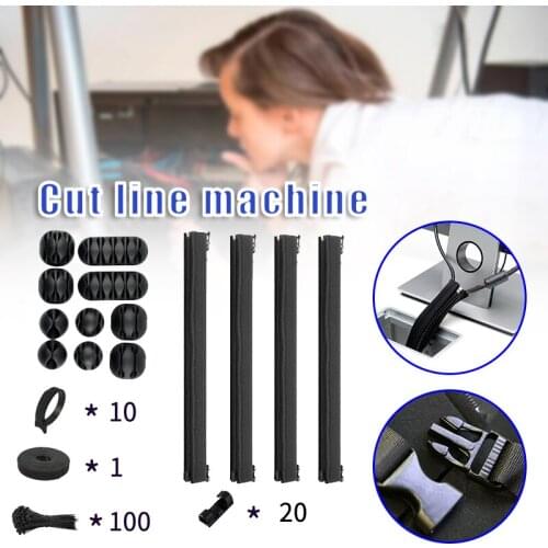 Management Line Device Insert Buckle Wire Cover Wire Data Line Finishing Cover Hook and Loop Buckle Wire Cover Cable Winder