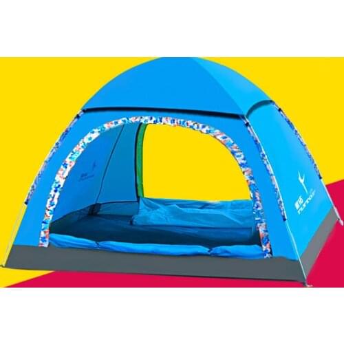 Breathable UV-Protection Double Door Beach Tent Outdoor Waterproof Camping Tent Quick Automatic Opening Tent