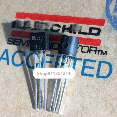 20 Pieces NPN Amplifier Transistor C File Copper Foot TO-92 BC239CBU BC239-C