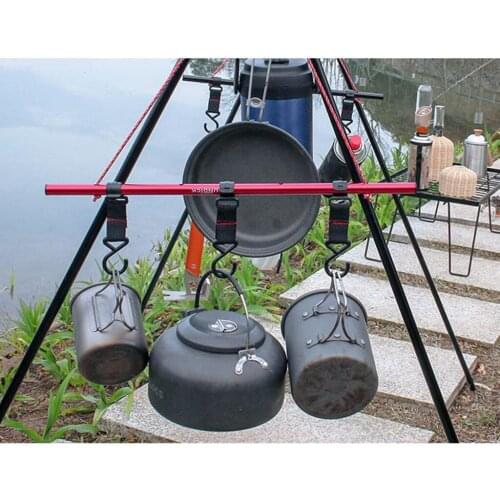 5x Outdoor Multifunction Awning Tent Hanging Hook S Hook Utensil Rack Clasp Tool Holder for Camping Cookware Hiking Travelling