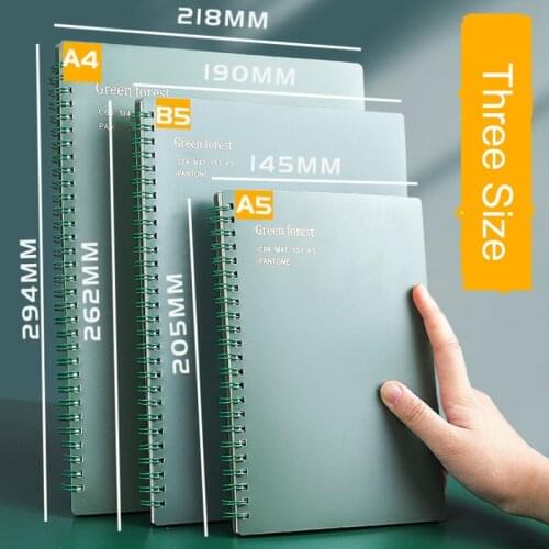 A4/A5/B5 Notebook Coil Notebook Grid Line Notebook Retro Mind Map Notepad 80 sheets Notebook Planner School Office Supplies
