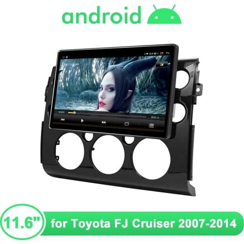 Car Radio 11.6 Inch Android 10 Head Unit Central Multimedia Player GPS WIFI Stereo Auto Carplay For Toyota FJ Cruiser 2007-2014
