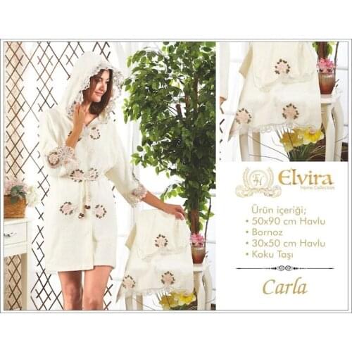 BAMBOO TOWEL FRENCH LACY LUXURY LADIES WOMEN ROBE KIT SET 337505597