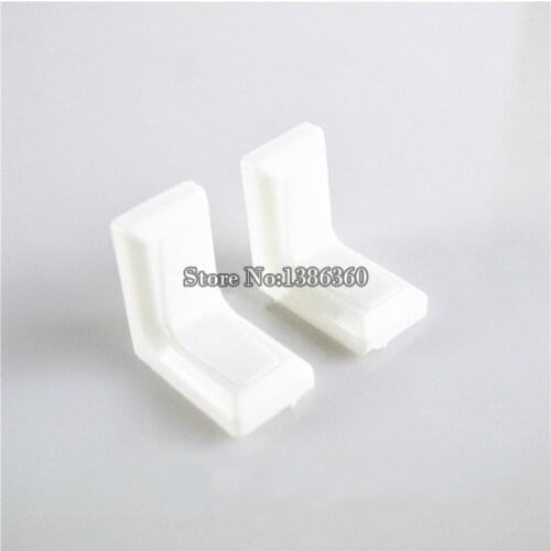 Free Shipping 40 Pieces Right Angle Corner 90 Degrees Brace Corner Bracket Corner Cupboard White Plastic Cover CP502