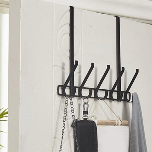 Door Back Type Household Appliances Iron Hook Kitchen Bathroom Storage Rack Storage Rack Clothes Hook Simple Key Coat Hanger