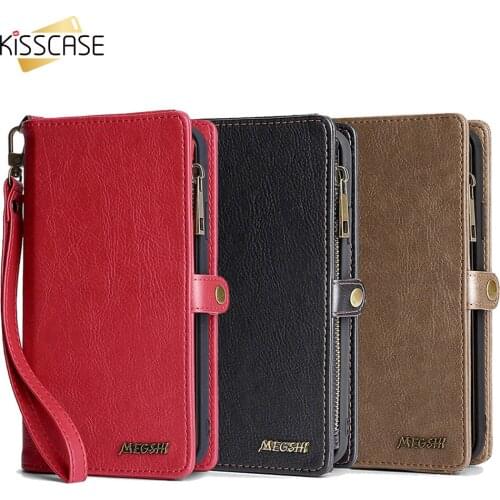 Luxury Leather Wallet Case For Samsung S20 Plus S20 Ultra A51 A71 S8 S9 S10 Plus A50 A70 A40 A20 A10 Zipper Flip Cover Phone Bag