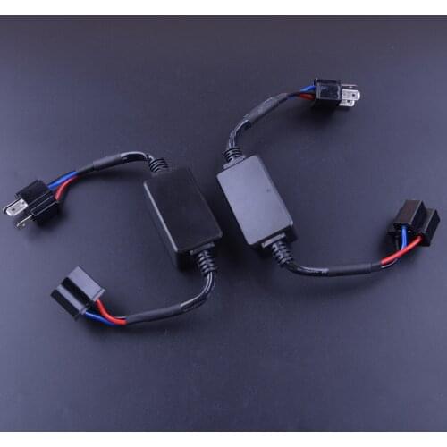 CITALL 2pcs H4 HB2/9003 Headlight LED Canbus Decoder DRL Anti-Flicker Load Resistor Error Warning for Jeep Wrangler Audi BMW