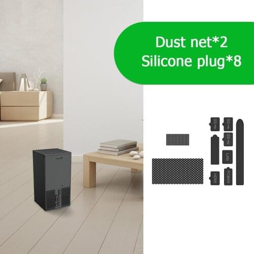 Electronic Machine Game Parts Console Dustproof Suit Kits Cover Net Silicone Plugs Stopper for Xbox Series X