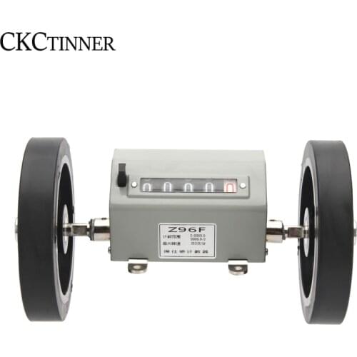 Z96-F Meter Counter Mechanical Length Distance Double Rolling Wheel 0-9999.9 Mechanically driven recorder/Measuring length