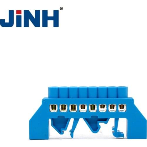 JHS03 6*9 8 Pole distribution box rail terminal block Flame retardant plastic wire arc Connector terminal