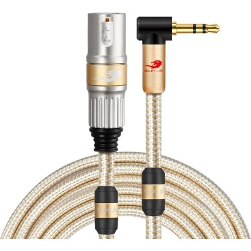 HiFi Mic Cable 1/8" Mini Jack 3.5mm to XLR 3 Pin Male Headphone PC Sound Card to Condenser Microphone Cable 1M 2M 3M 5M 8M 10M