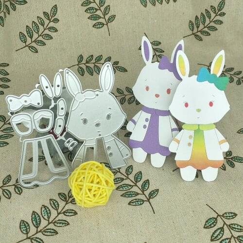 Beautiful unicorn rabbit fox cut-cat Metal die Animal DIY doll scrapbook paper decorative art cards in relief