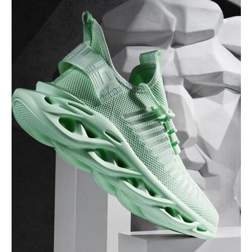 New Men Running Shoes Outdoor Comfortable Lightweight Breathable Mesh damping Sneakers Male Anti-skid Walking Jogging Footwear