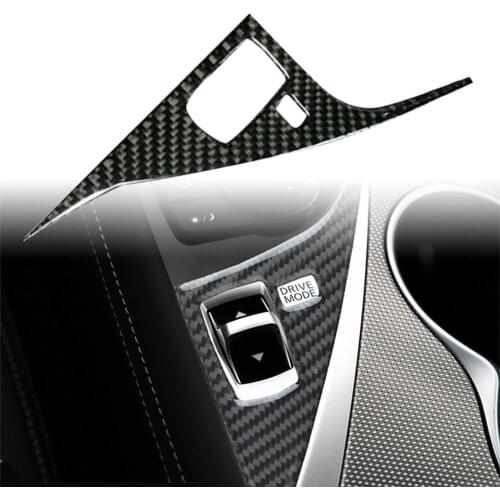 Car Carbon Fiber Interior Gear Shift Drive Panel Cover ABS For Infiniti Q50 Q60 2014 2015 2016 2017 2018 2019