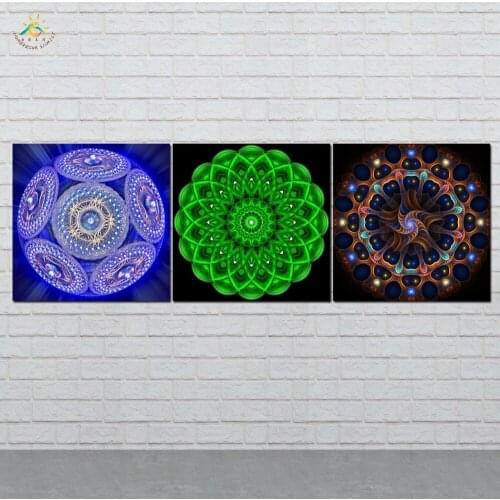 Phasing Flowers Modern Canvas Art Prints Poster Wall Painting Home Decoration Artwork Wall Art Pictures for Bedroom 3 PIECES