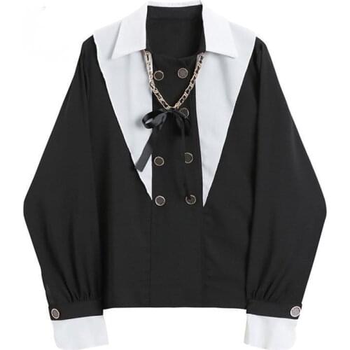 LIMINDSPCXQQ Black Blouses