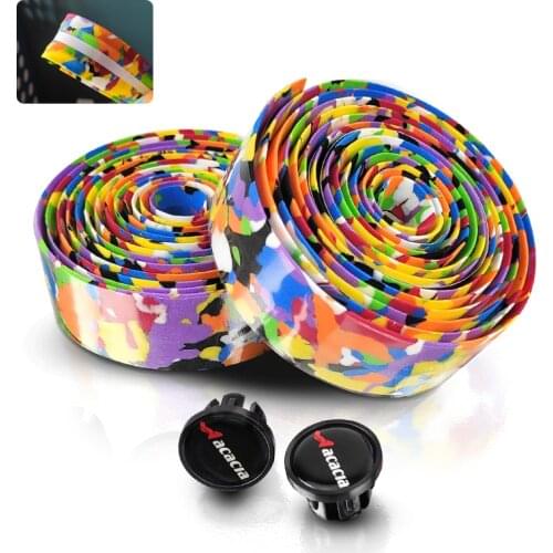 Microfiber Road Bike Handlebar Tape Durable Comfortable Cycling Race Bicycle Handlebar Grips Tapes +2 Bar Plugs Belt Straps