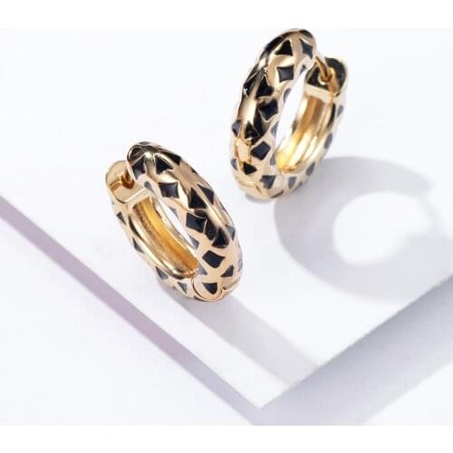Fashion Bohemia Round Circle Gold Huggie Stud Earrings for Women Geometric Small Statement Korean Earrings Charm Party Jewelry