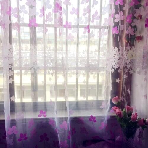 Fashion style Custom made and finished curtain custom window tulle curtain for living room bedroom Window screening