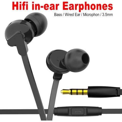 Hot 3.5mm Ear Earplug Earphone Universal Bass In Ear Wired Headset Earphones For Xiaomi Huawei Samsung iPhone 6 6S 5 S Plus
