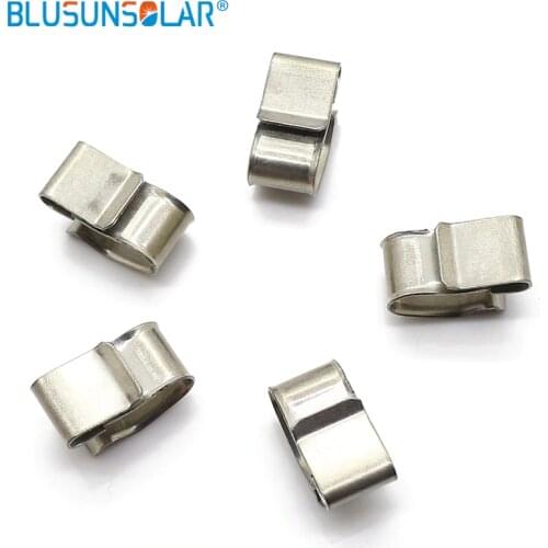 50pcs/lots hot selling high quality 1.5mm-2.0mm x 4mm 304 material PV cable clips system mounting installation