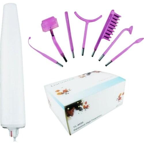 7 dresses purple light high frequency electrotherapy comb rod electrotherapy acne removing instrument home beauty equipment
